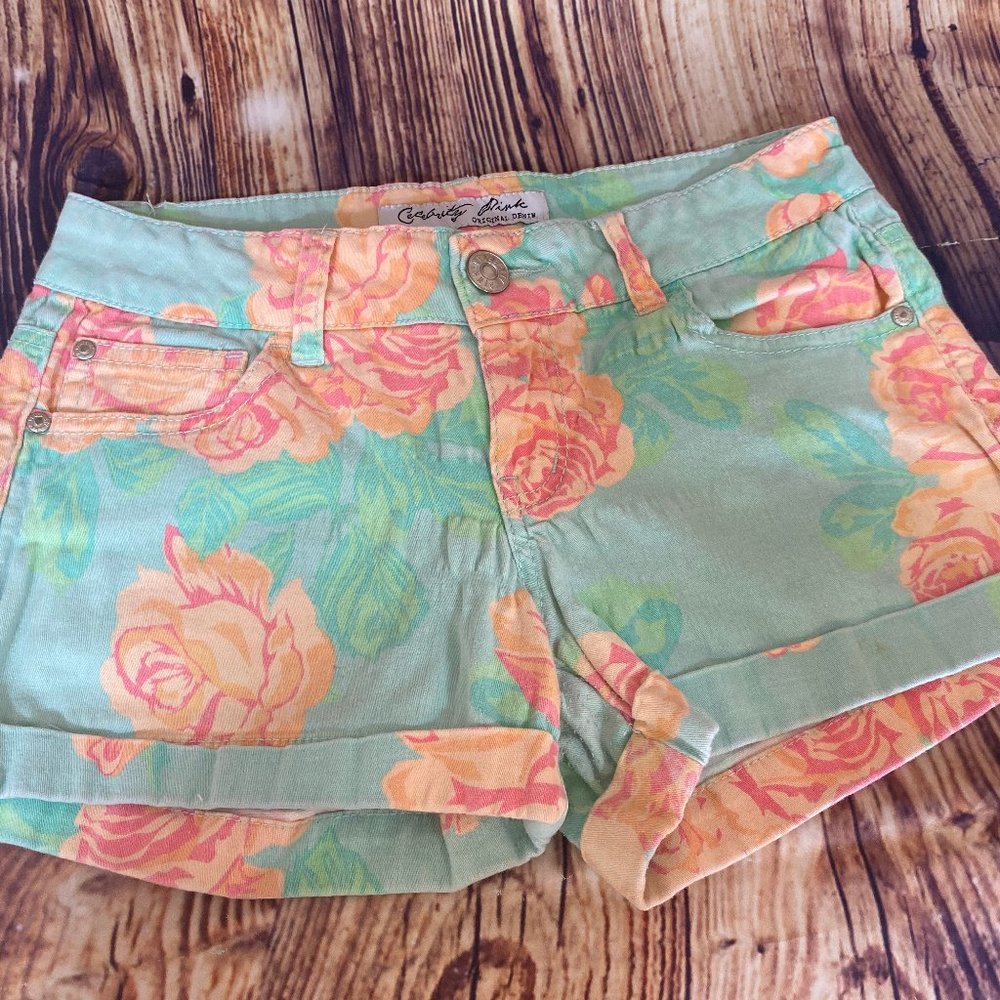Cute Rose Printed Shorts